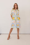 LINEN AMALFI DREAMS SHIRTMAKER DRESS