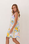 LINEN AMALFI DREAMS SHIFT DRESS