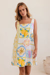 LINEN AMALFI DREAMS SHIFT DRESS