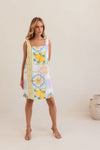LINEN AMALFI DREAMS SHIFT DRESS