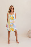 LINEN AMALFI DREAMS SHIFT DRESS