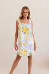 LINEN AMALFI DREAMS SHIFT DRESS