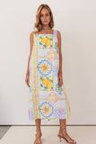 LINEN AMALFI DREAMS LONG DRESS