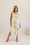 LINEN AMALFI DREAMS LONG DRESS