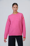 JUMPER PINK WITH ORANGE TRIM