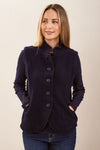 BOILED WOOL HIGH COLLAR VEST