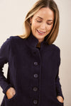 BOILED WOOL HIGH COLLAR VEST