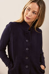 BOILED WOOL HIGH COLLAR VEST