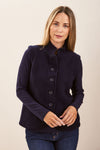 BOILED WOOL HIGH COLLAR VEST