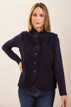 BOILED WOOL HIGH COLLAR VEST