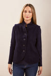 BOILED WOOL HIGH COLLAR VEST