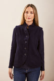 BOILED WOOL HIGH COLLAR VEST