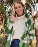 BRUSHED WOOL PLAID JACKET
