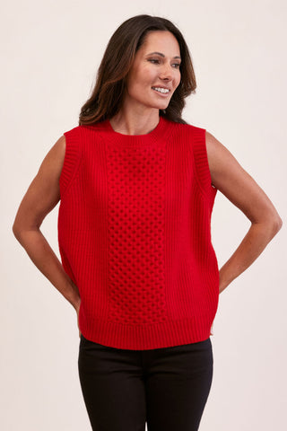 MERINO CABLE VEST