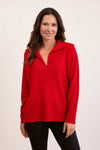 MERINO POLO SWEATER