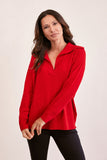 MERINO POLO SWEATER
