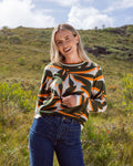 CASHMERE FLORAL SWEATER
