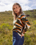 CASHMERE FLORAL SWEATER