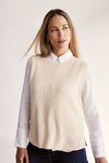 RIB VEST VANILLA