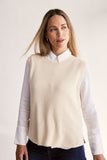 RIB VEST VANILLA