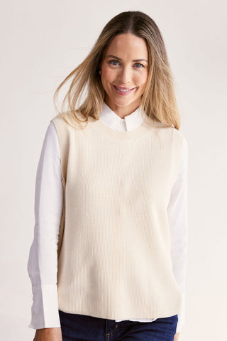 RIB VEST VANILLA
