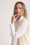 RIB VEST VANILLA