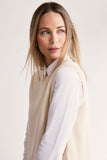RIB VEST VANILLA