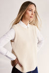 RIB VEST VANILLA