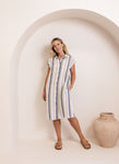 LINEN STRIPE DRESS