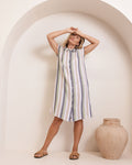 LINEN STRIPE DRESS
