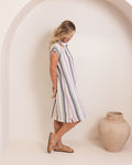 LINEN STRIPE DRESS