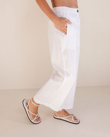 COTTON ELASTIC WAIST PANT
