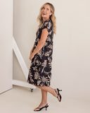 COTTON SLEEVED DRESS (LINED)