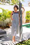 COTTON PINAFORE DRESS