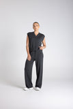 V NECK COTTON MERINO VEST