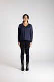 V NECK LONG SLEEVE TEE