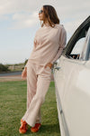LAY BACK PANT STONE