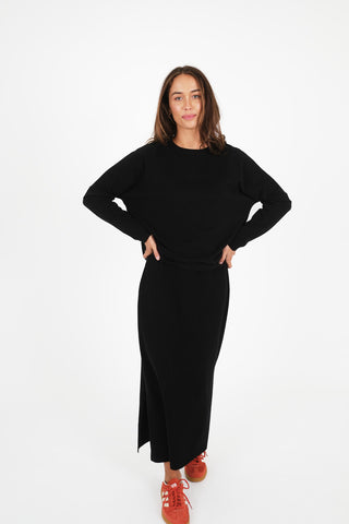 WILDFIRE L/S TEE BLACK
