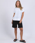 ALLISON STRIPE TEE BLUE