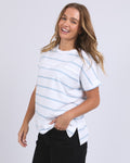 ALLISON STRIPE TEE BLUE
