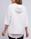 BEACH ZIP HOODIE WHITE