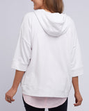 BEACH ZIP HOODIE WHITE