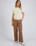 BLAIR SHORT SLEEVE KNIT WHITE