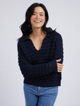 LINDEN OPEN COLLAR KNIT