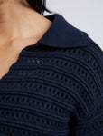 LINDEN OPEN COLLAR KNIT
