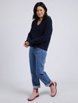 LINDEN OPEN COLLAR KNIT