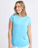 MANLY TEE AQUA