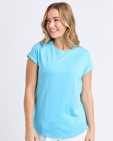 MANLY TEE AQUA