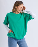 MAZIE SWEAT TURQUOISE