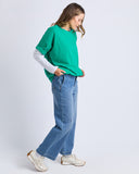 MAZIE SWEAT TURQUOISE